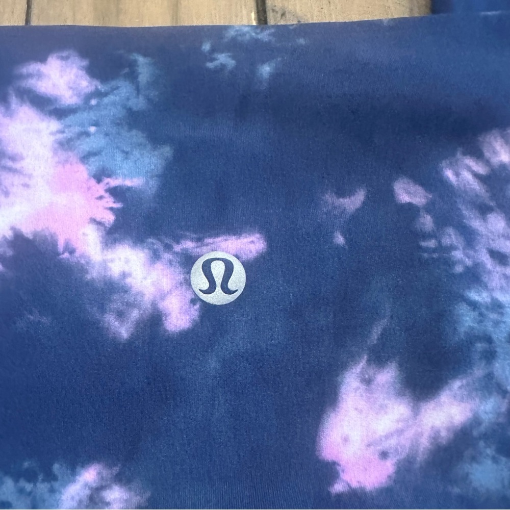 Lululemon Align High-Rise Pant 25" Circulate Tie Dye Mineral Blue Multi - Size 4 - Picture 5 of 6
